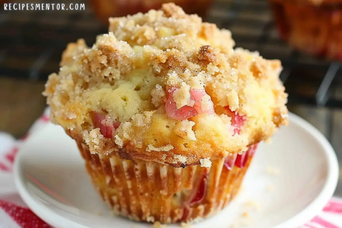 Delicious Rhubarb Streusel Muffins Recipe