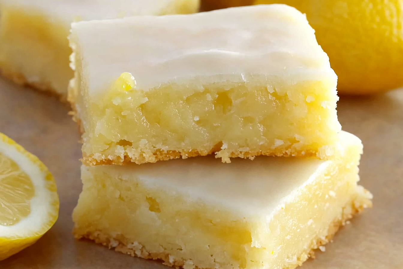 Glazed Lemon Brownies