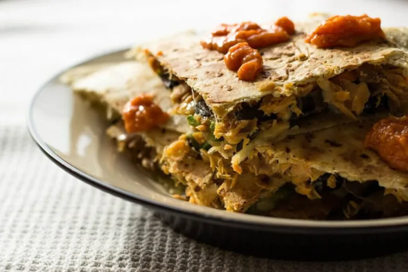 Ina Garten's Smoked Salmon Quesadilla
