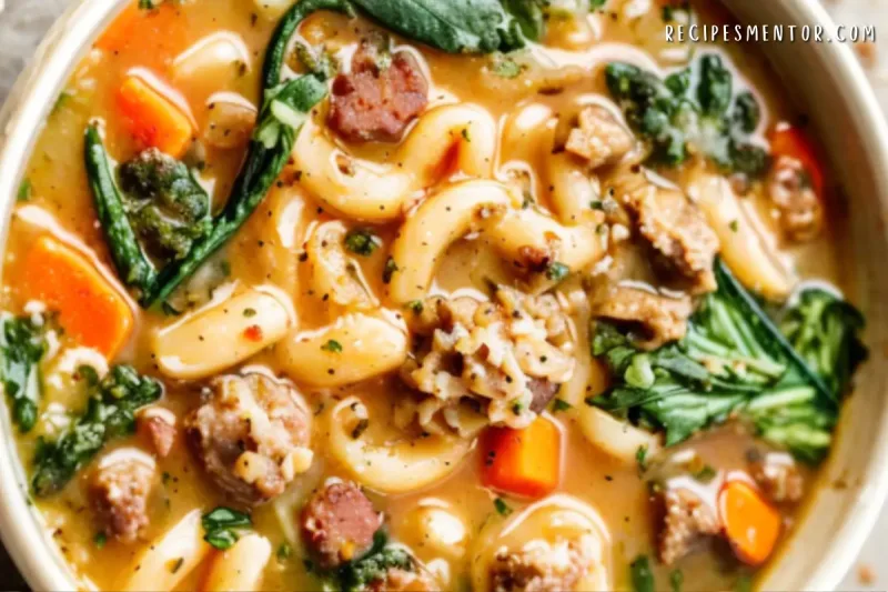 Cozy Italian Sausage White Bean Soup