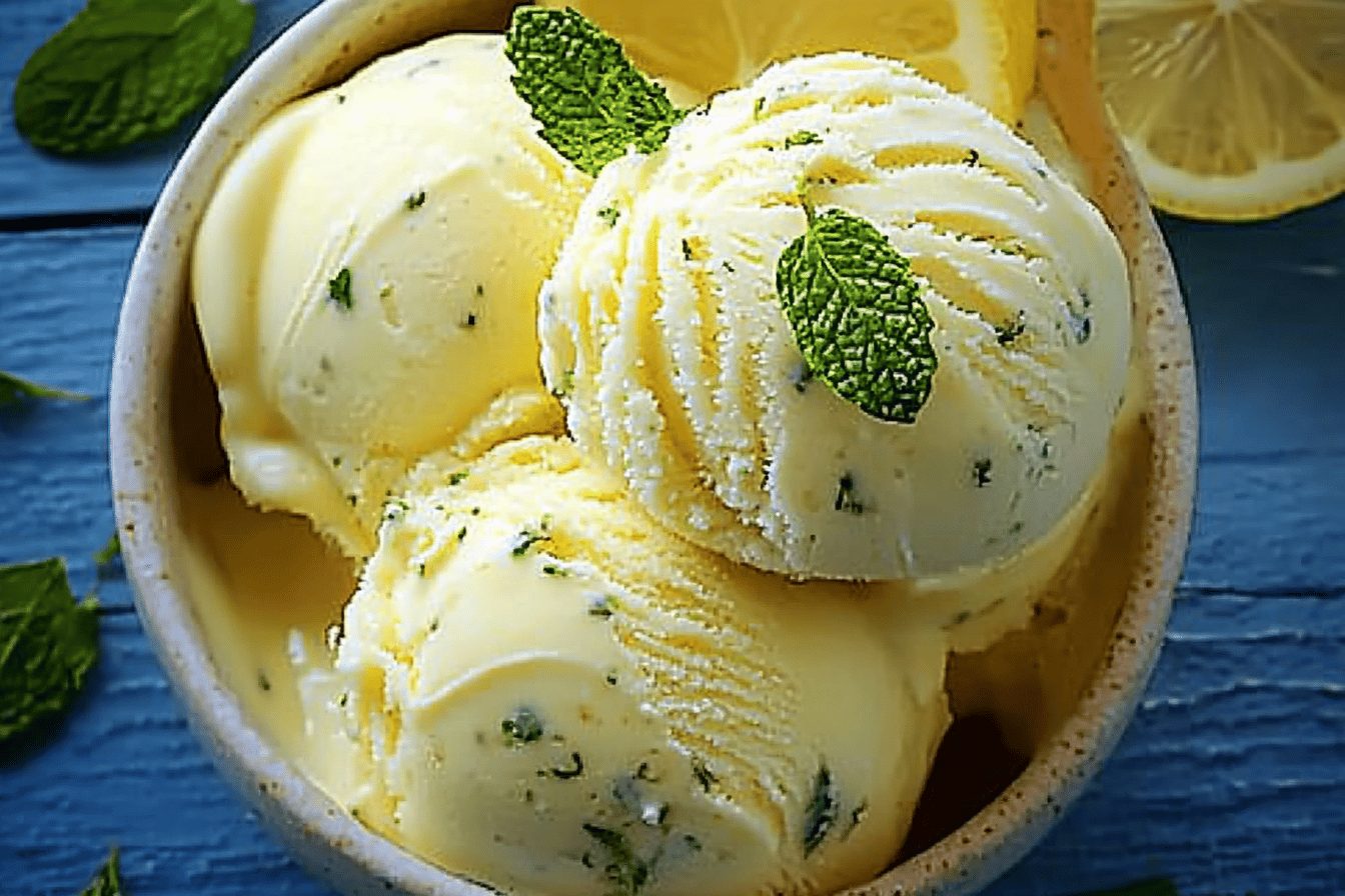 Lemon Mint Ice Cream