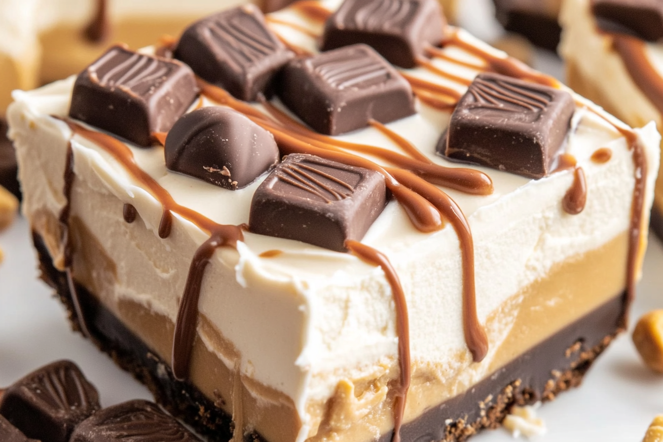 No Bake Reese's Peanut Butter Lush