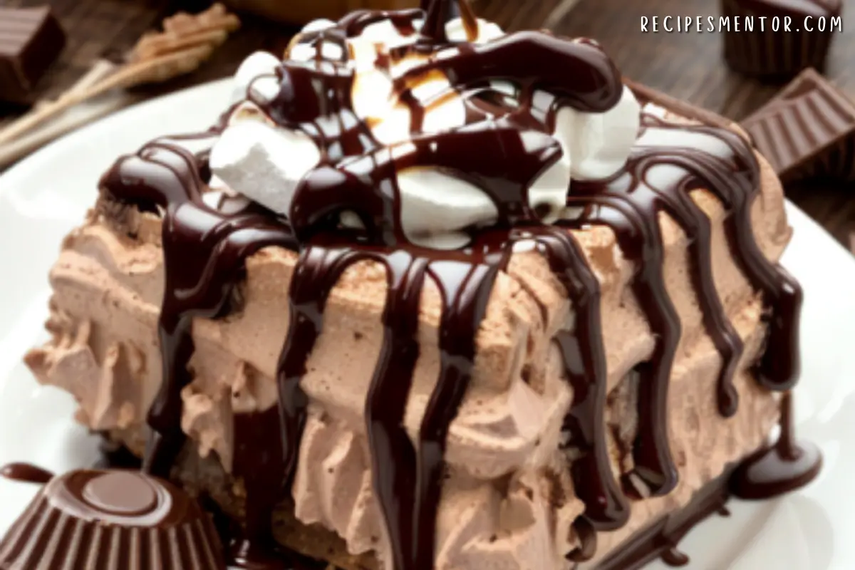 No Bake Reese's Peanut Butter Lush