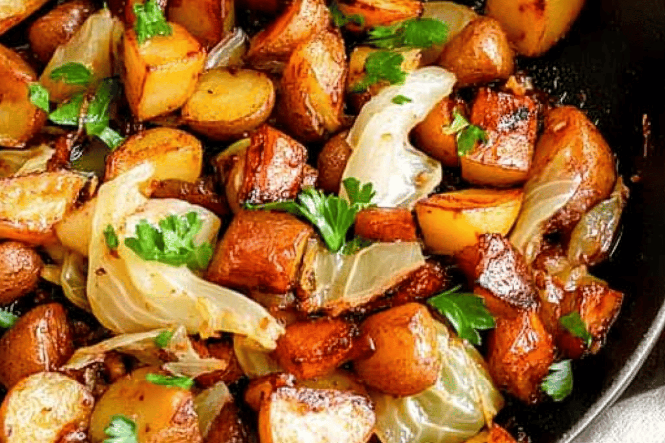 One griddle Cabbage And Potato Skillet