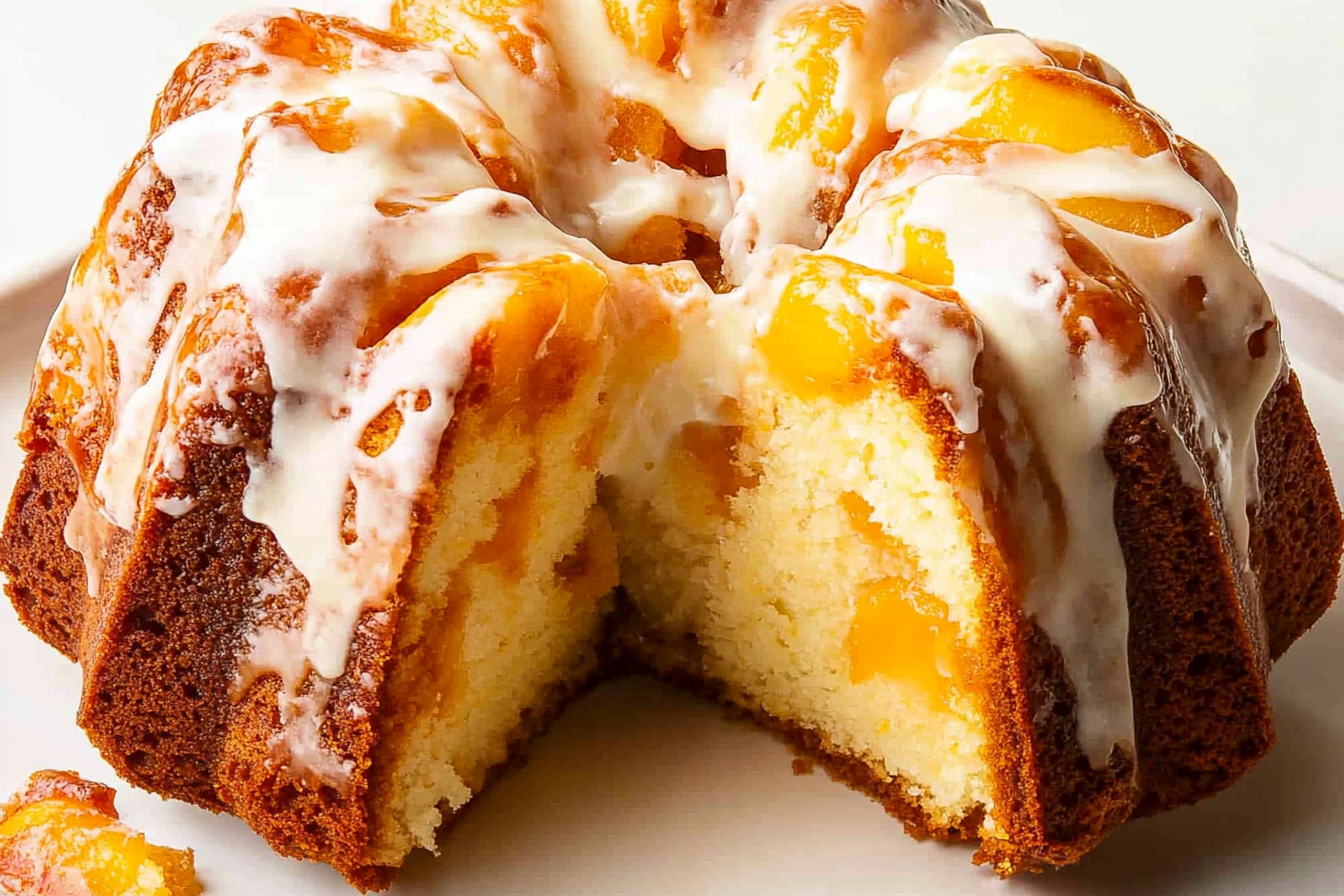 Peach Cobbler Pound Cake