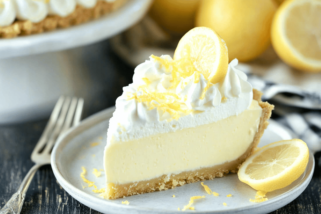 Quick Easy No Bake Lemon Cream Pie