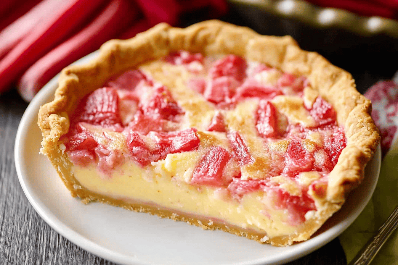 Rhubarb Custard Pie