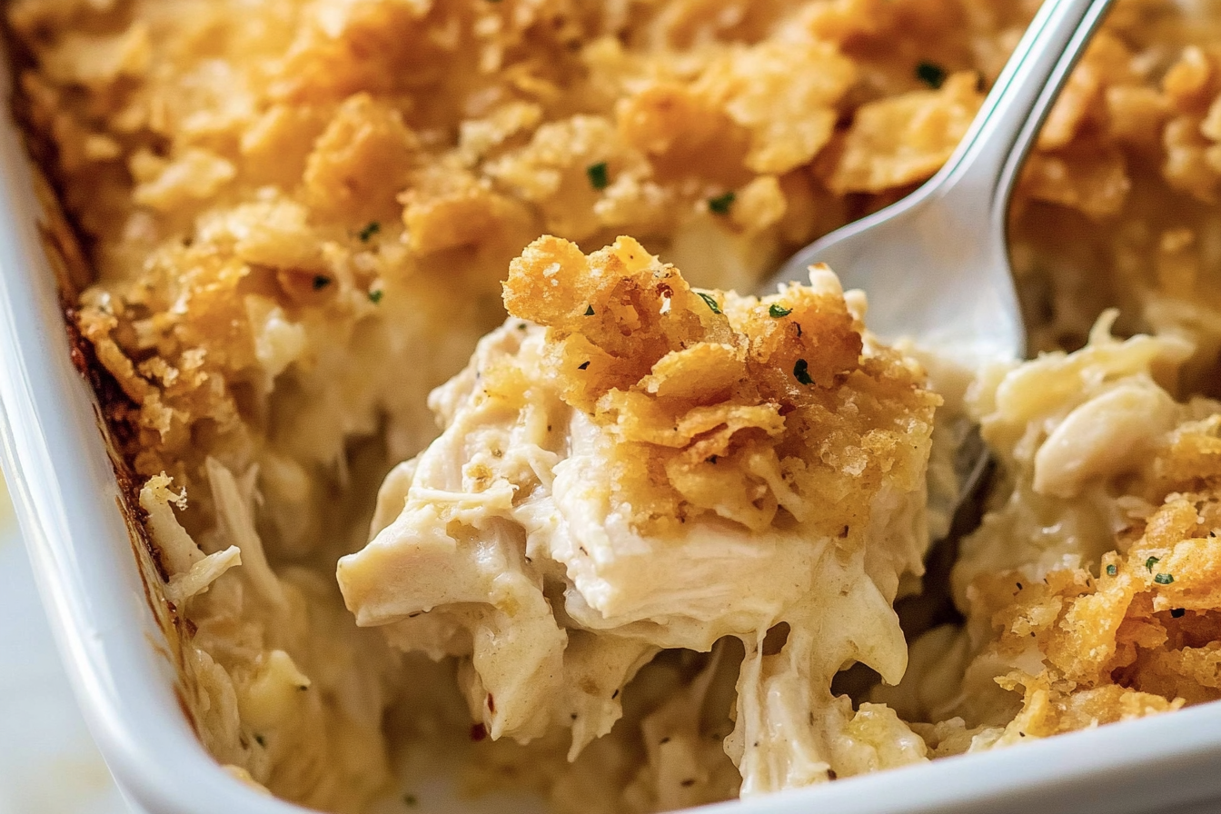 Ritz Cracker Chicken Casserole