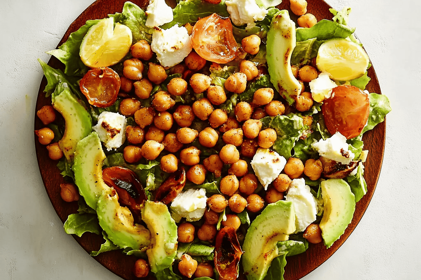 Roasted Chickpea & Avocado Salad