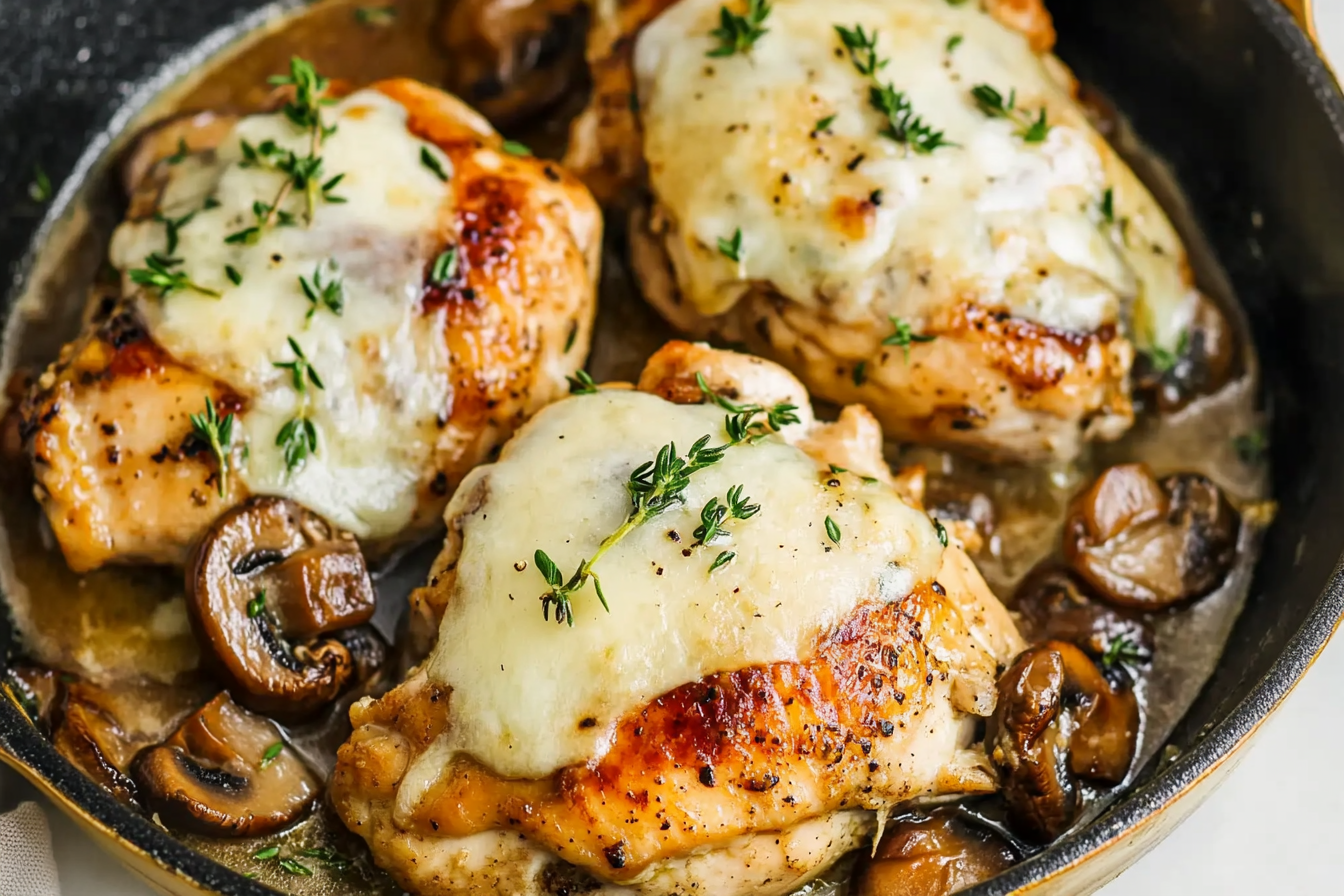 Skillet Chicken And Mushrooms