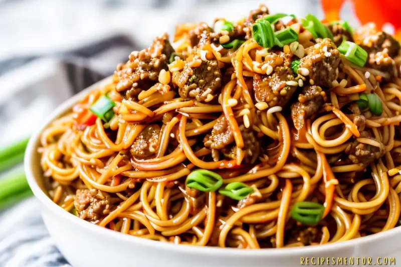 Slow Cooker Beef Ramen Noodles