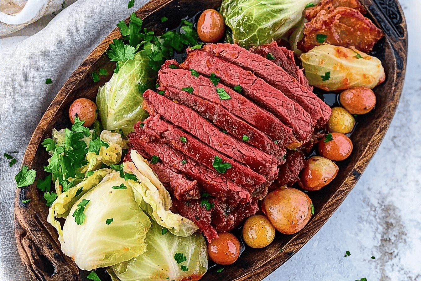 Slow Cooker Corned Beef And Cabbage