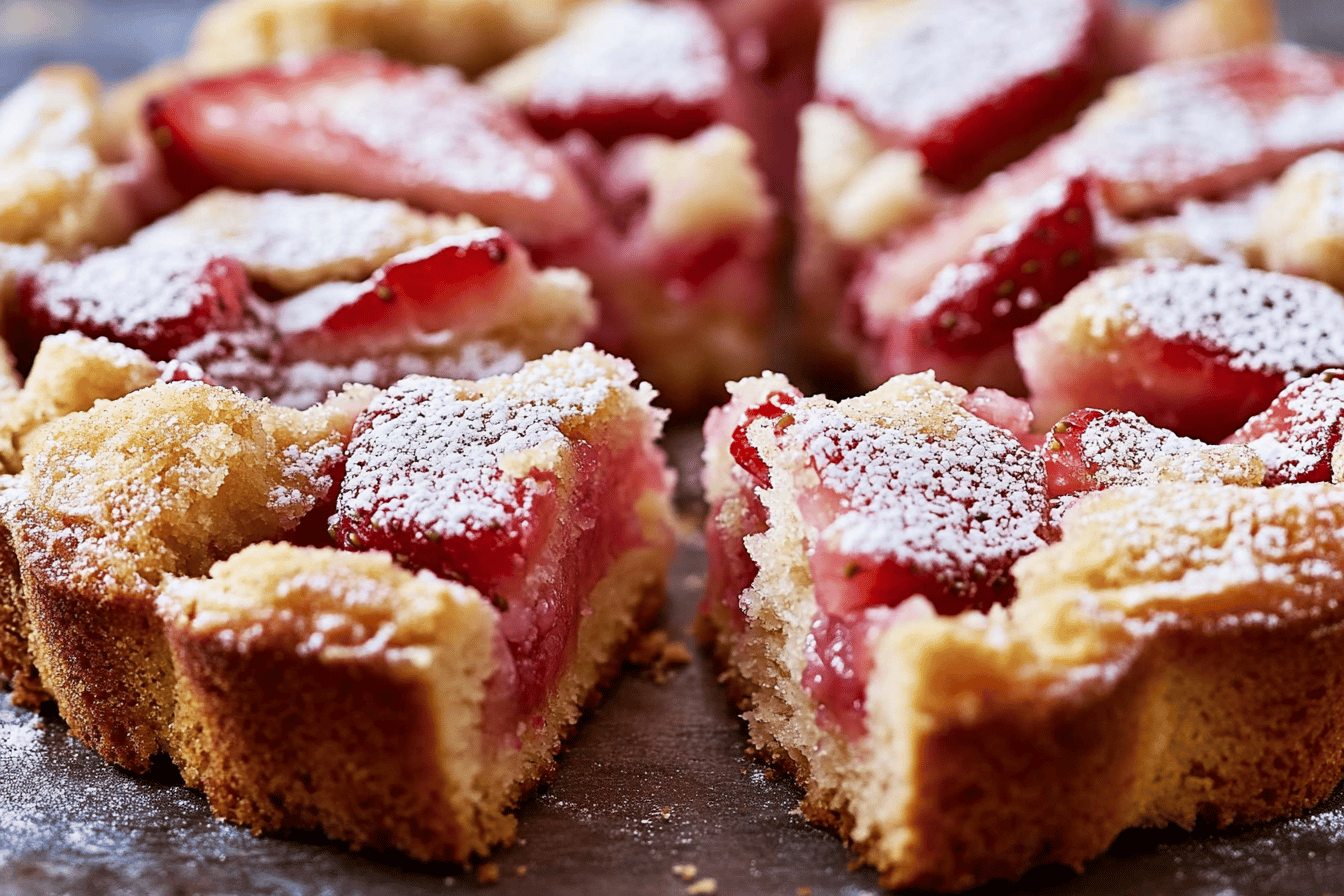 Strawberry Rhubarb Cake