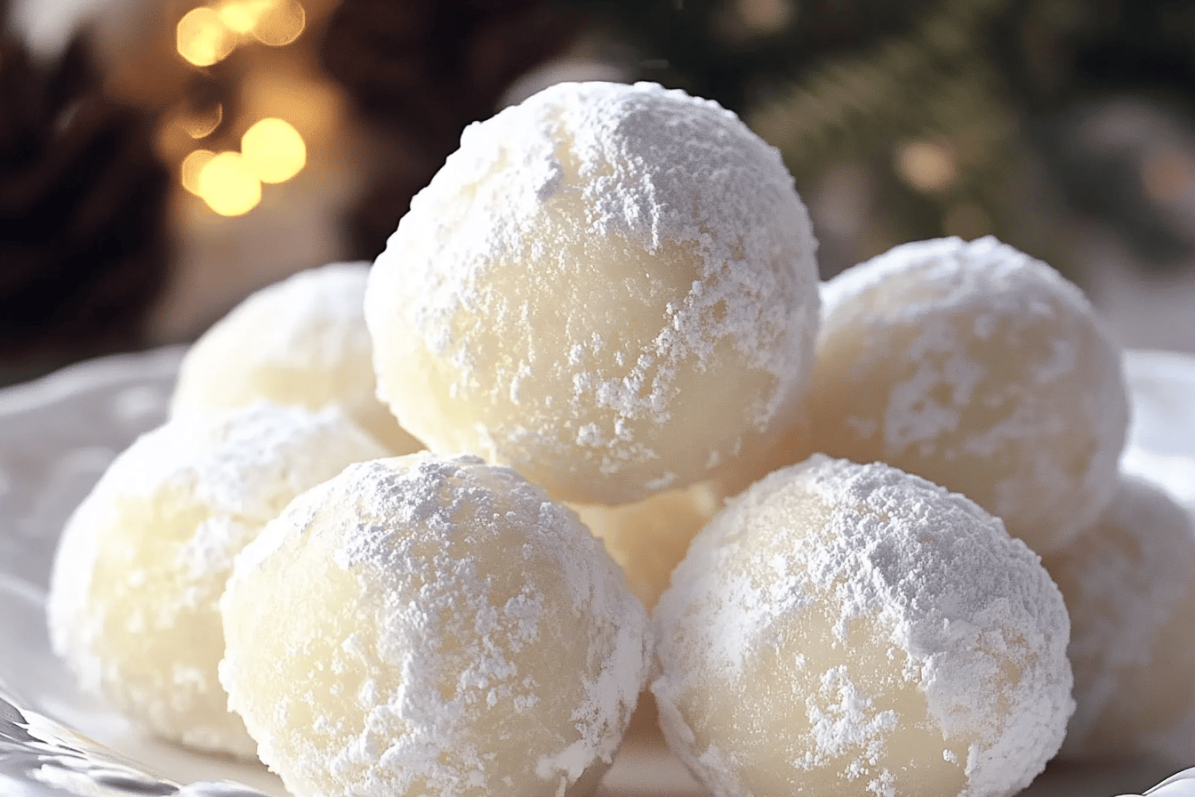 Sweetened Condensed Milk Snowballs
