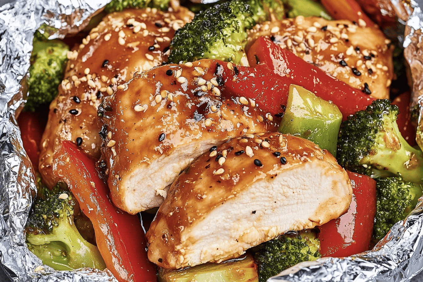 Teriyaki Chicken Foil Packets