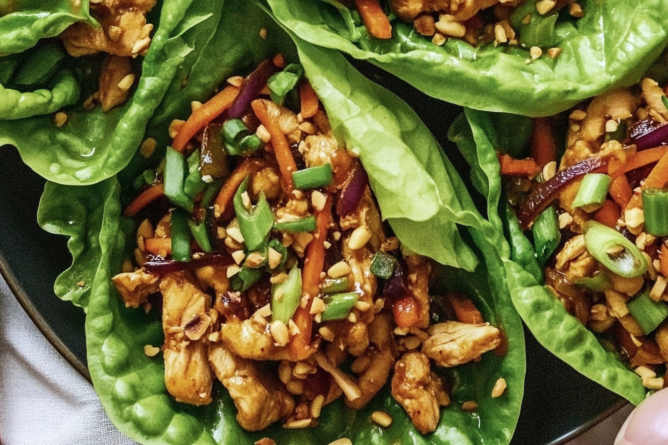 Thai Chicken Lettuce Wraps