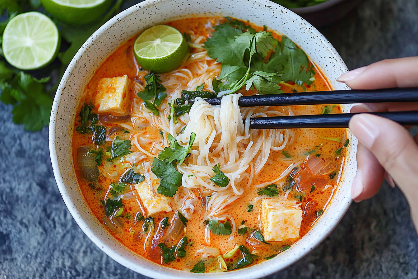 Thai Red Curry Noodle Soup