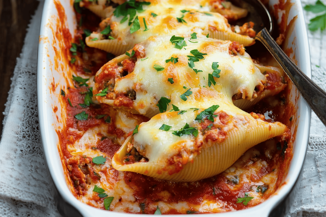 Three Cheese Stuffed Shells