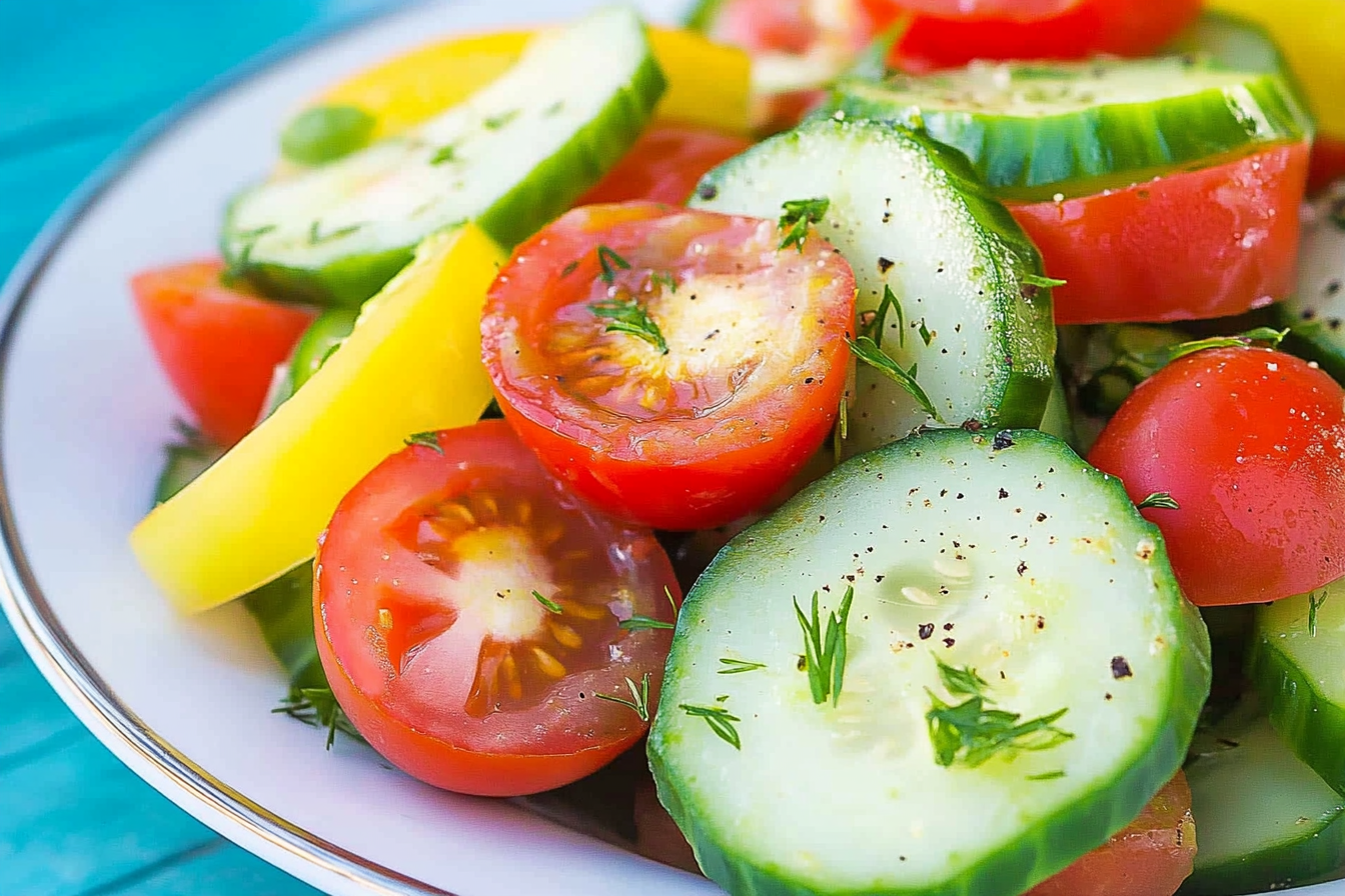Tomato Cucumber & Avocado Salad