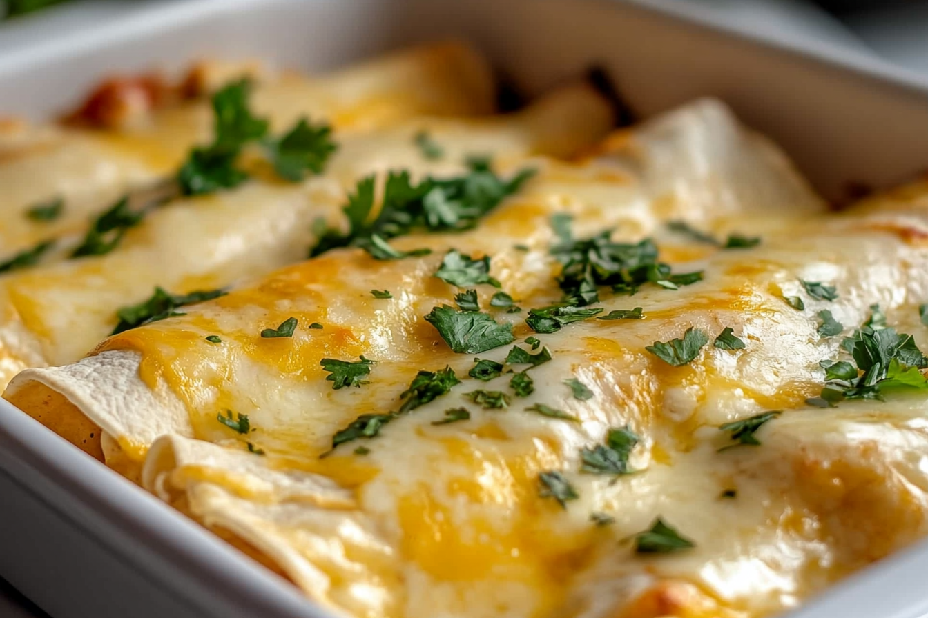 White Chicken Enchiladas