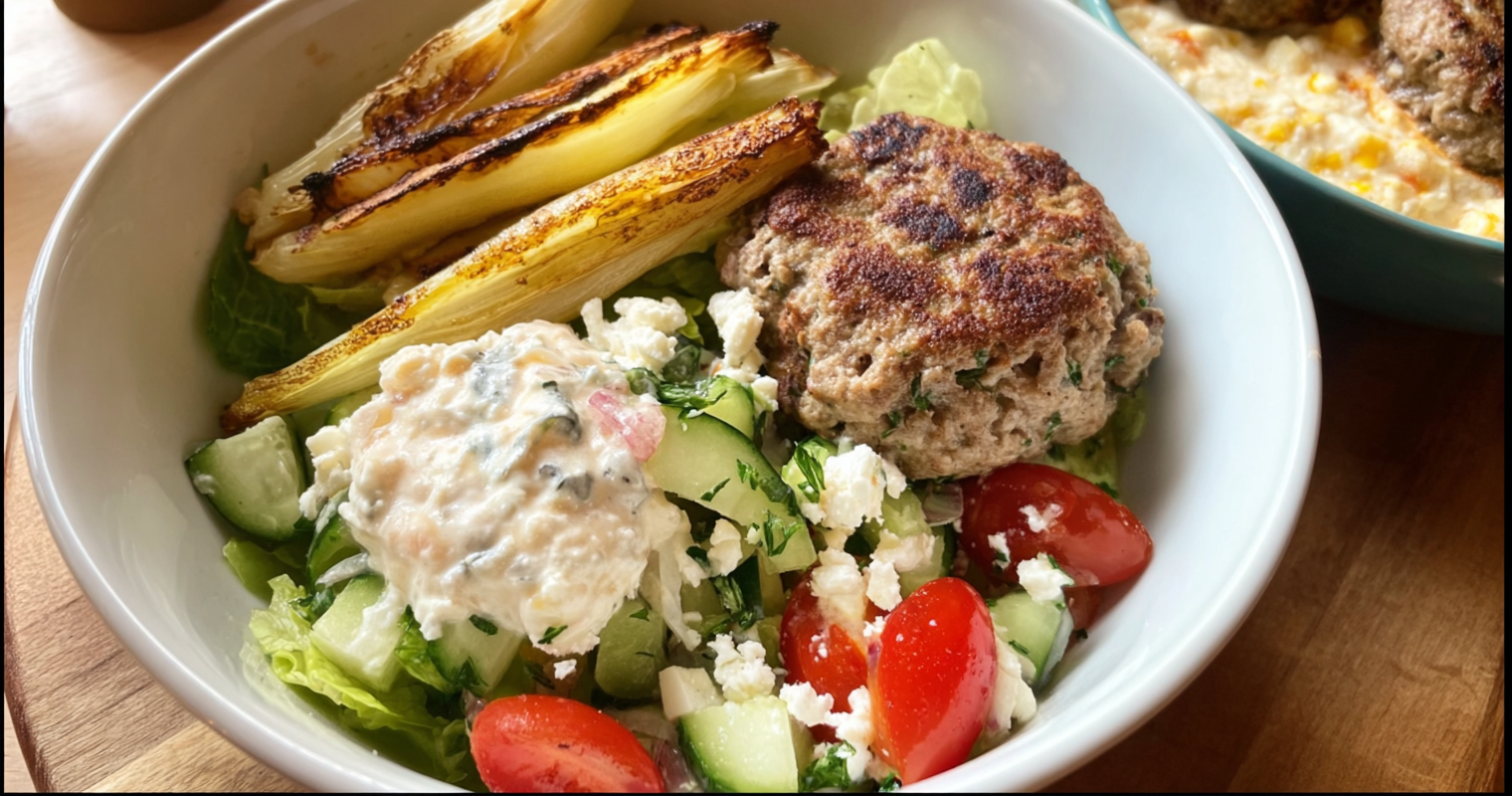 Delicious Mediterranean Turkey Burger Bowls: A Healthy Meal in Minutes!