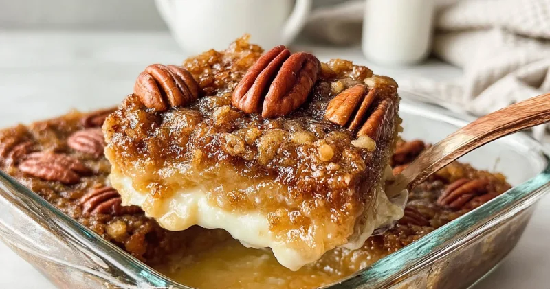 Deliciously Easy Pecan Pie Dump Cake Recipe