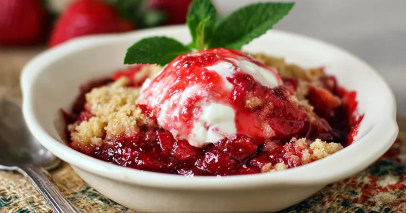 Delightful Strawberry Cobbler: A Sweet Comfort in Every Bite