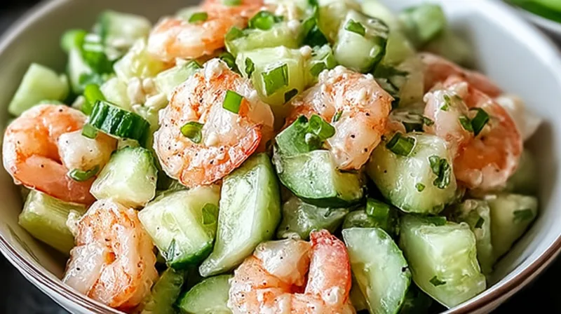 Easy & Refreshing Cucumber Shrimp Salad Recipe