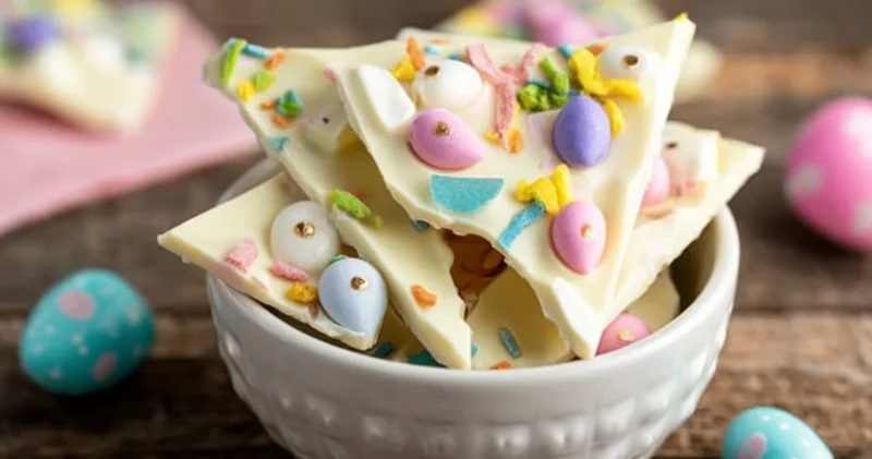 Easy White Chocolate Easter Bark Recipe