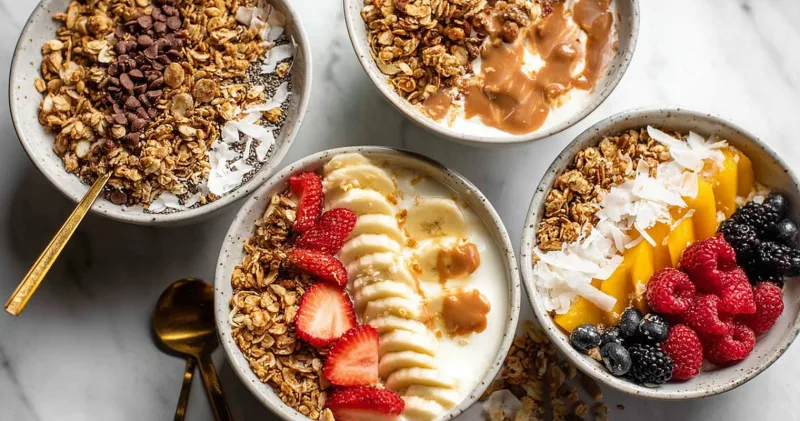 Irresistible Granola & Yogurt Bowls: Your Quick Morning Delight!