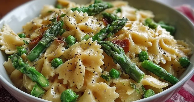 Indulge in This Irresistible Creamy Pasta with Asparagus