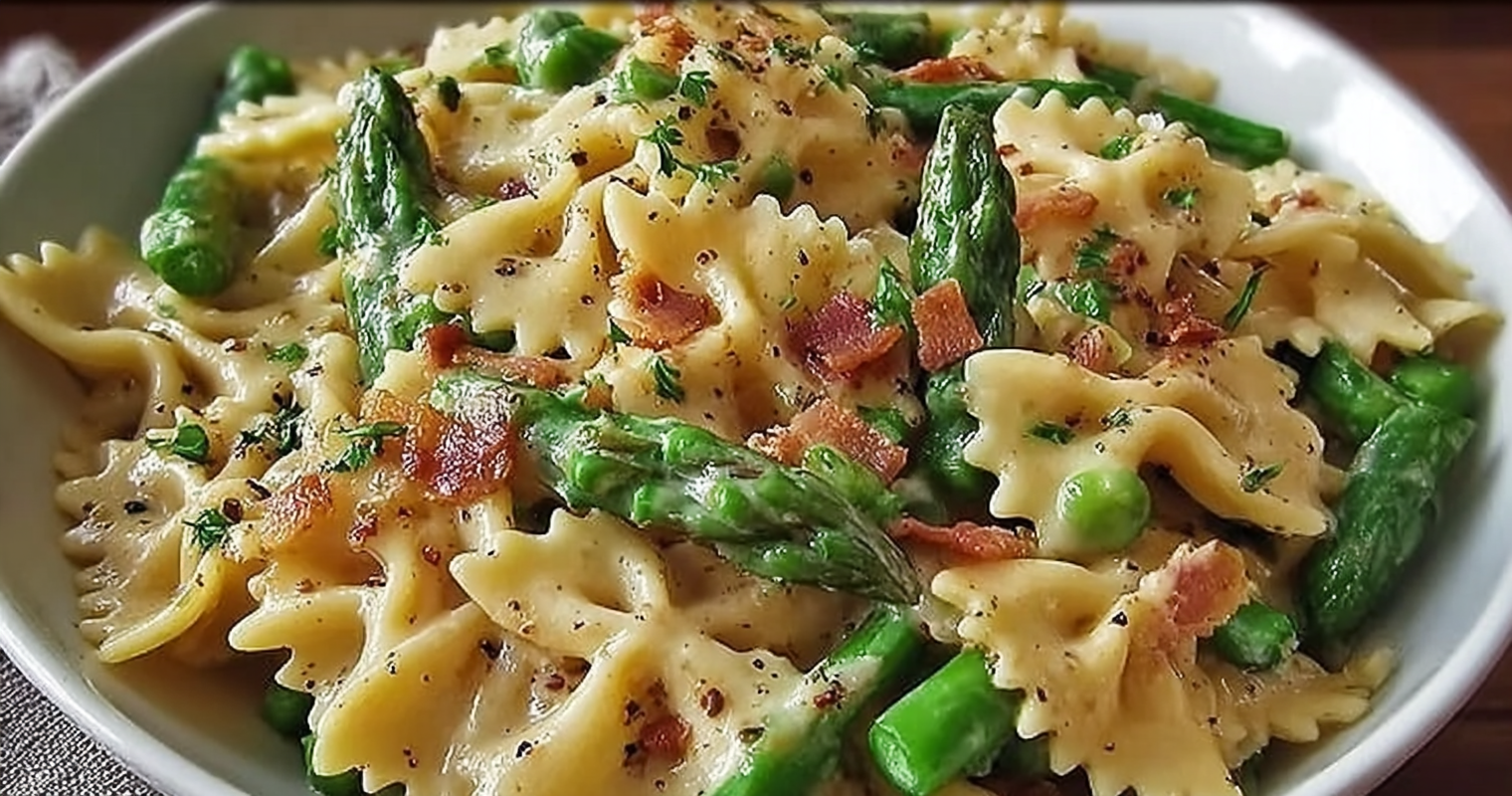 Indulge in This Irresistible Creamy Pasta with Asparagus