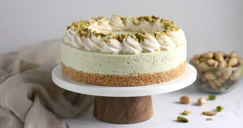 Indulge in This Irresistible No Bake Pistachio Cheesecake
