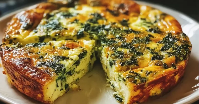 Irresistible Crustless Spinach Quiche Recipe