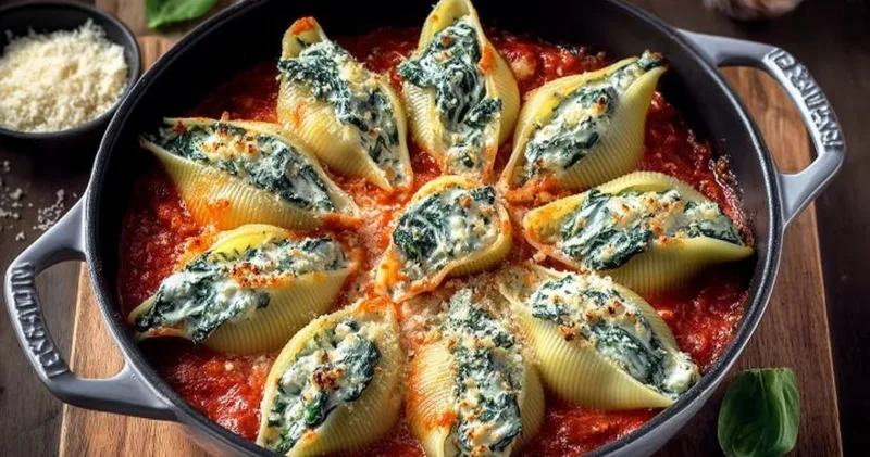 Irresistible Spinach and Ricotta Stuffed Shells Recipe