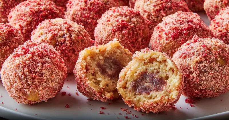Irresistible Strawberry Crunch Protein Bites