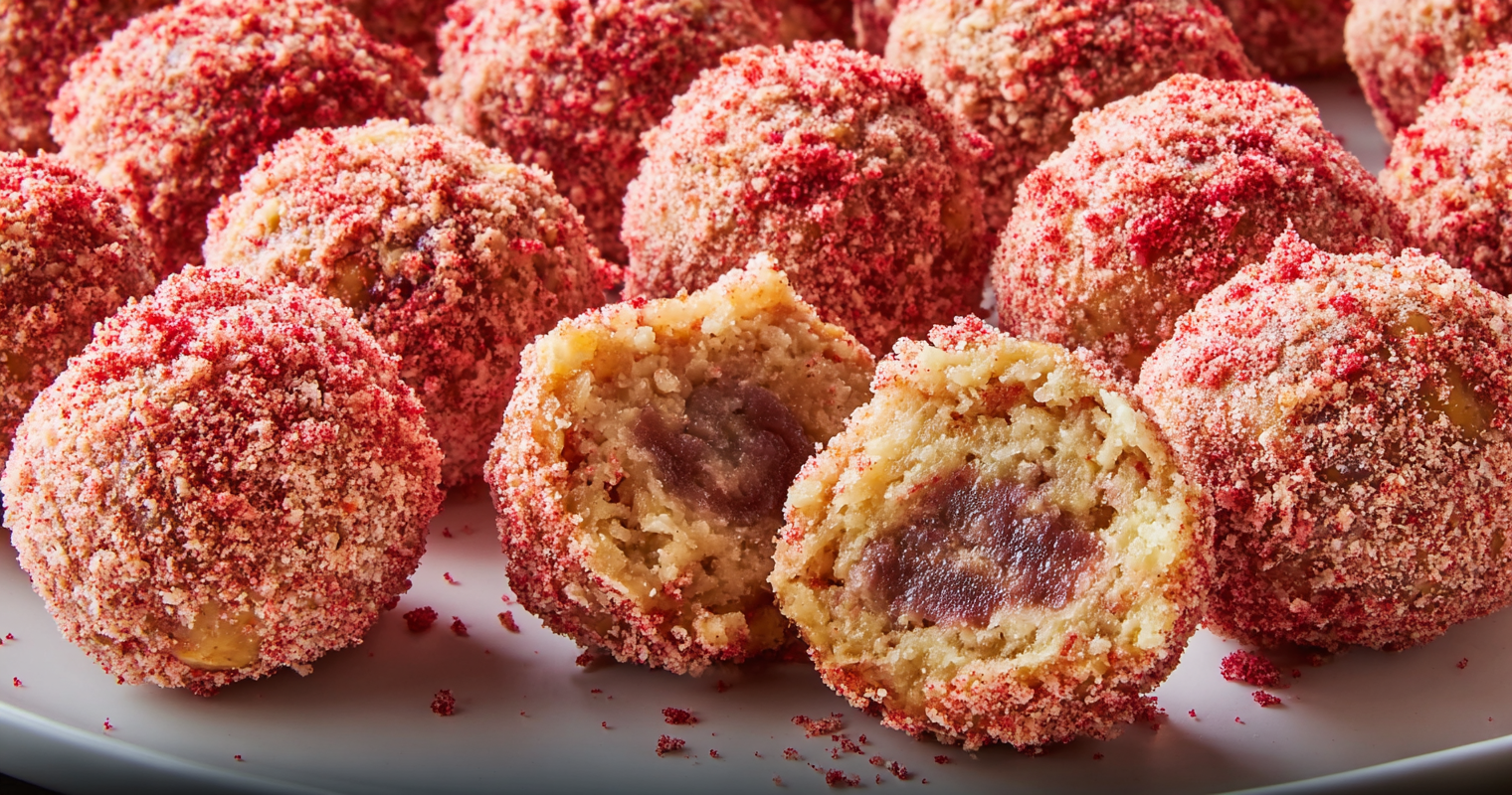 Irresistible Strawberry Crunch Protein Bites