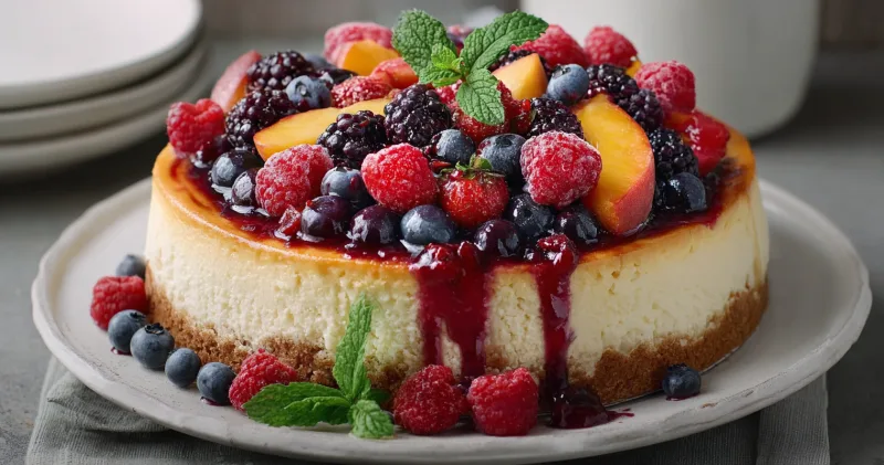 Irresistible Summer Peach Cheesecake Recipe