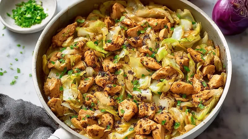 Mouthwatering Chicken and Cabbage Stir Fry – A Quick Dinner Delight