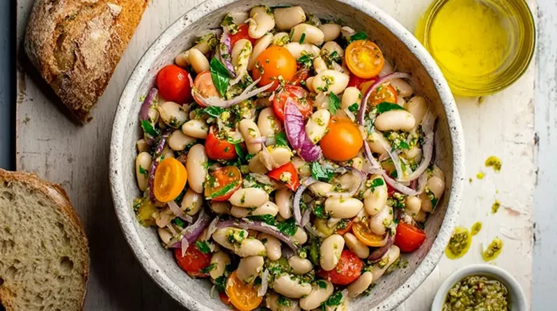 Quick and Zesty Italian White Bean Salad Recipe