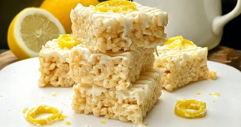 Zesty Lemon Rice Krispy Treats: A Refreshing Twist on a Classic