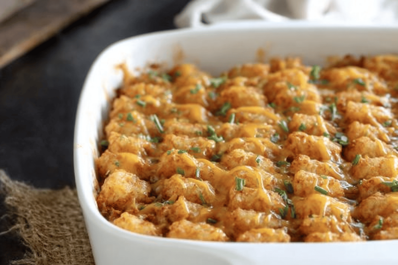 Sloppy Joe Tater Tot Casserole
