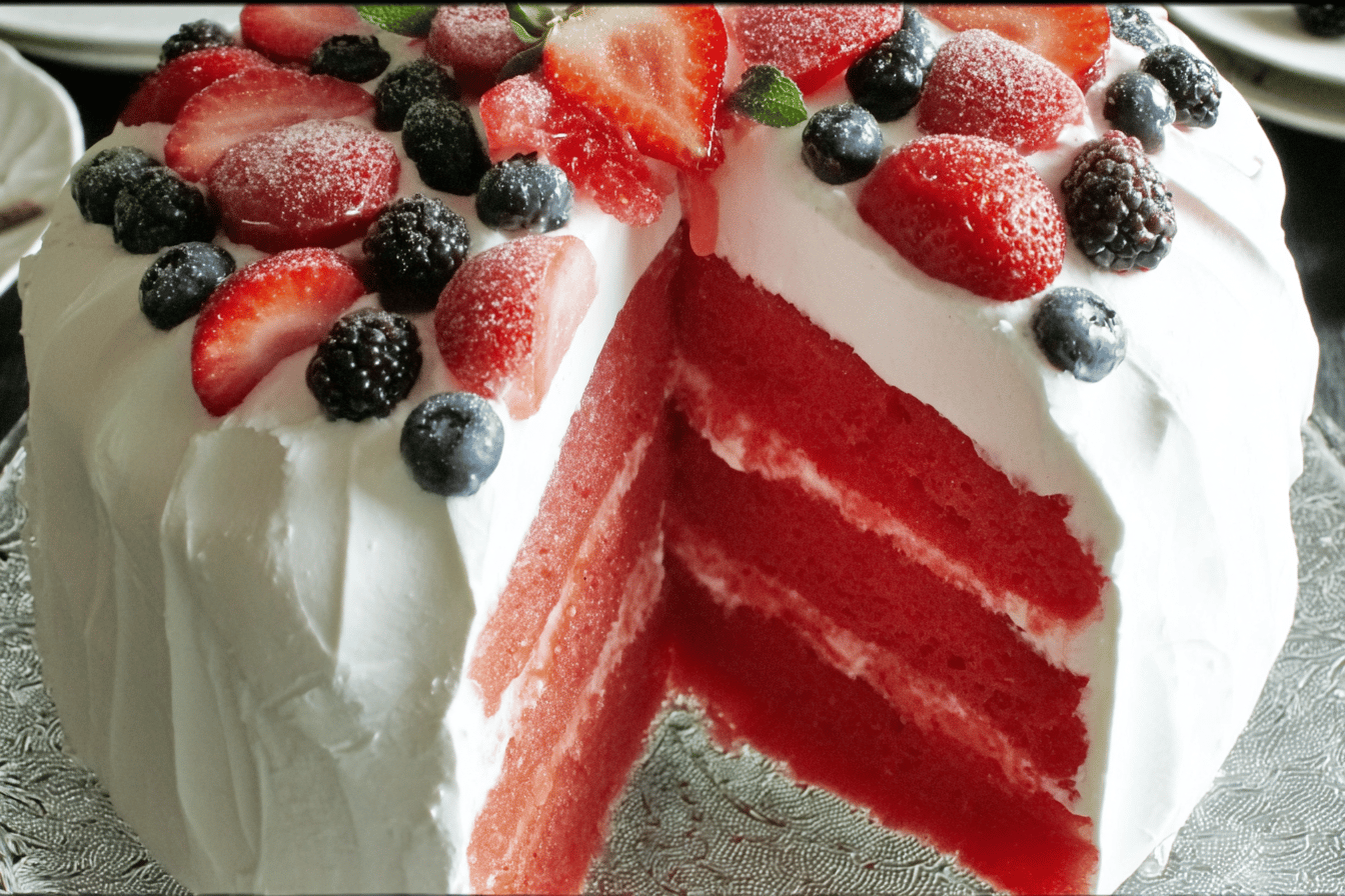Fresh Watermelon Cake