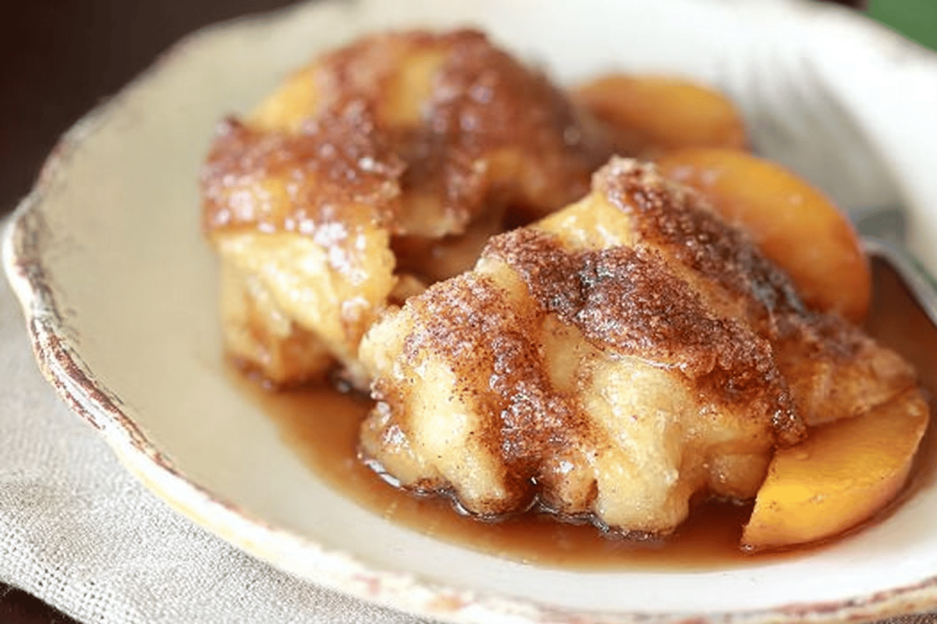 Easy Peach Dumplings