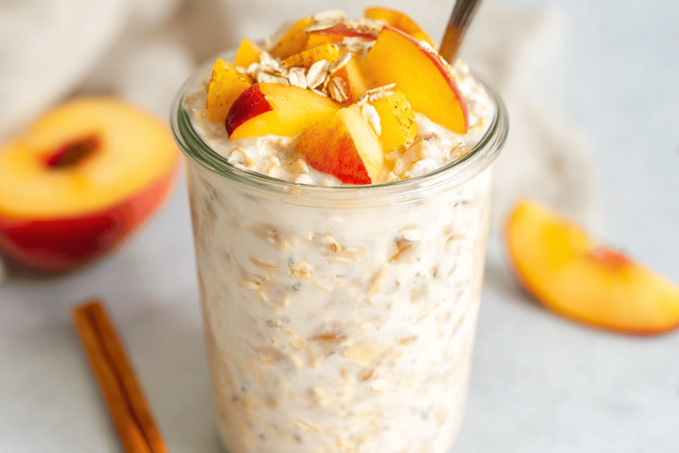 Peach Overnight Oats