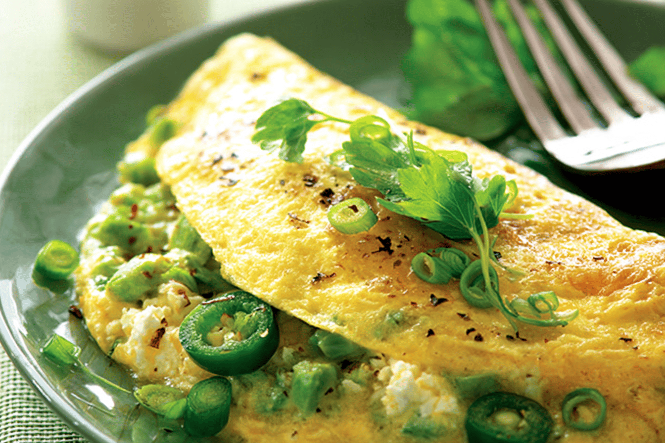 Green Chili Omelette