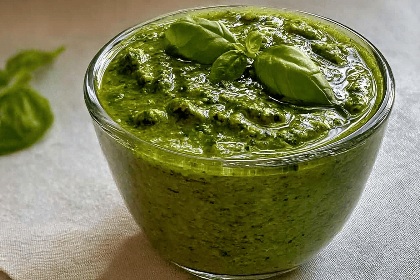 Oil-Free Broth-Based Pesto
