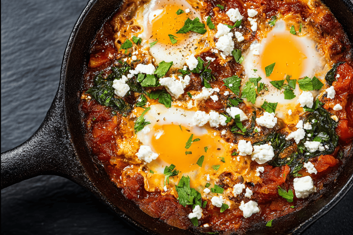 Shakshuka With Spinach & Feta